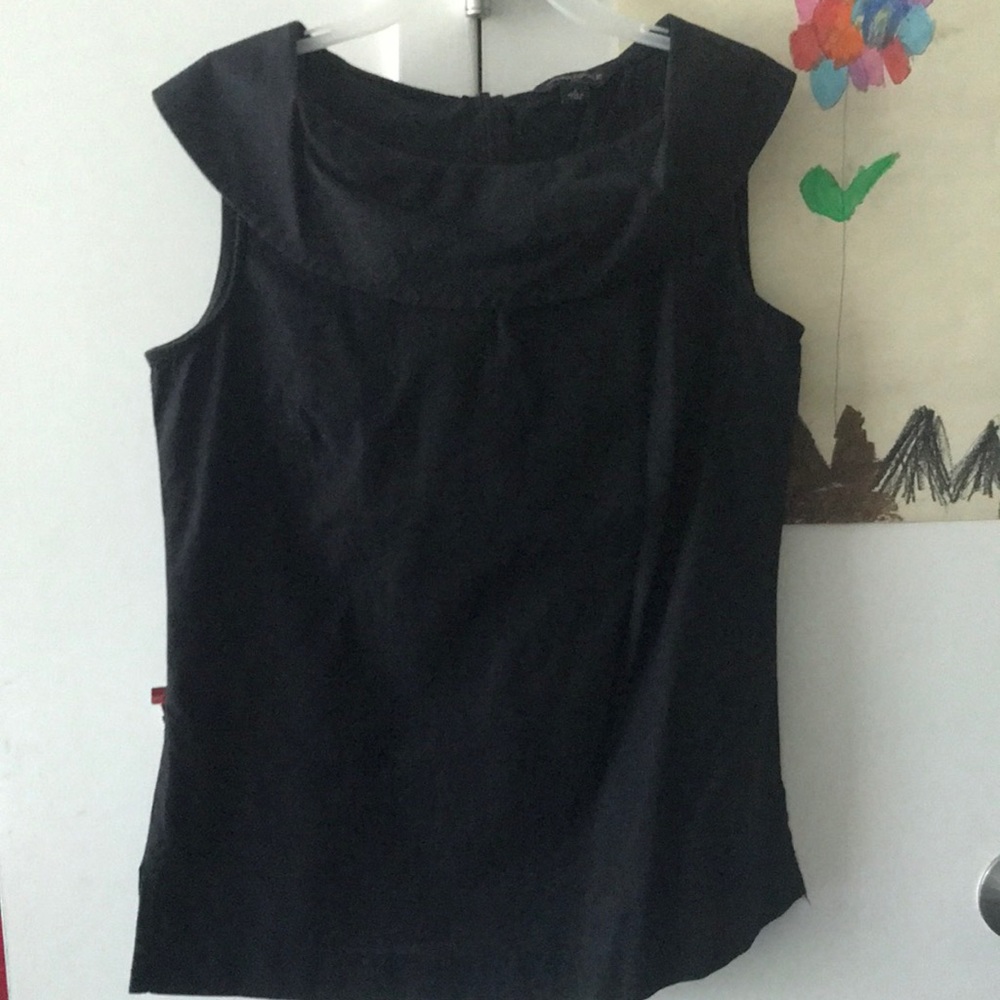 Banana Republic black cowl neck top size 2